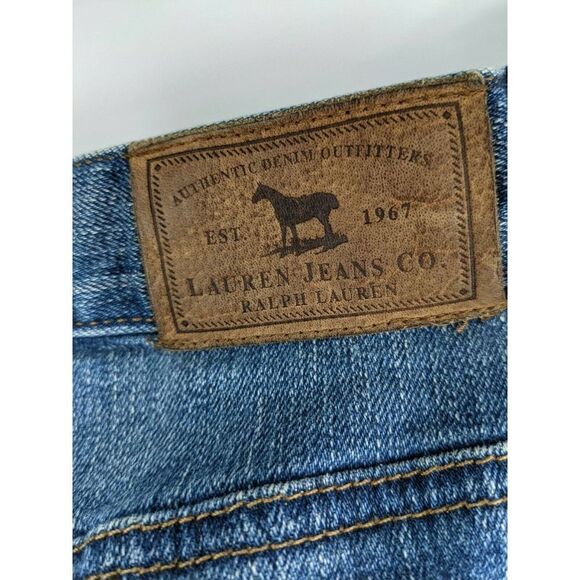 Lauren Jeans Co. Ralph Lauren Jeans Crop Capri Blue 100% Cotton Denim - Picture 12 of 12